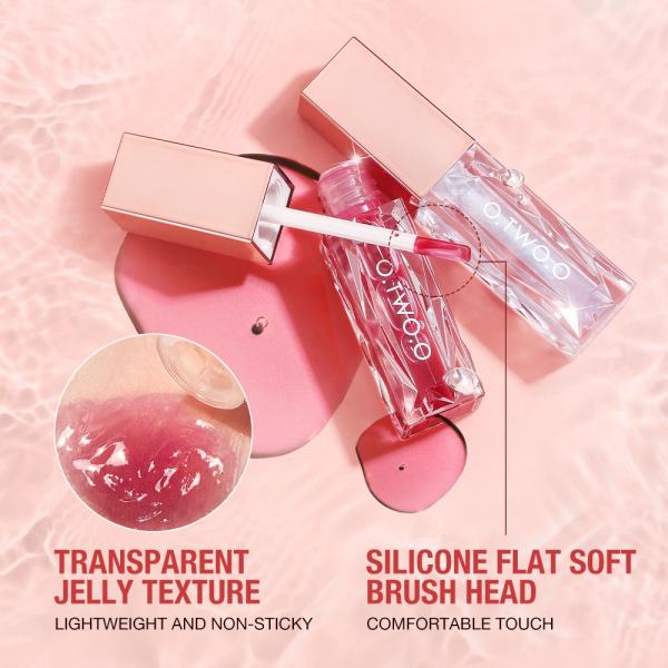 O.TWO.O Crystal Berry Lip Gloss with Vibrant Color and Hydrating Non-Sticky Formula