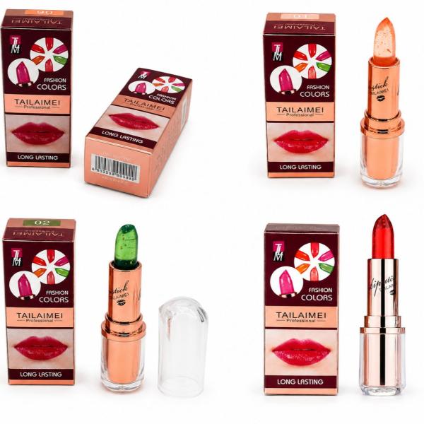 TAILAIMEI Temperature Color Changing Jelly Lipstick – Long-Lasting Moisturizing Crystal Lip Balm