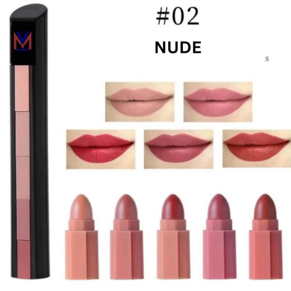 5 in 1 Matte Lipstick Set - Waterproof, Long Lasting Lipsticks in Random Shades 3.5g