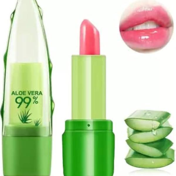 Aloe Vera Color Changing Lipstick – 24 Hour Moisturizing Temperature Sensitive Lip Gloss & Lip Balm