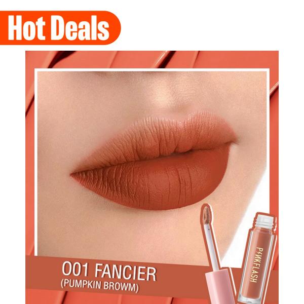 Pinkflash Soft Matte Liquid Lipstick - Waterproof, Moisturizing, Highly Pigmented in 14 Shades