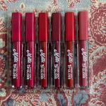 6-Piece Nude Red Matte Lipgloss Set – Long-lasting Matte Liquid Lipsticks