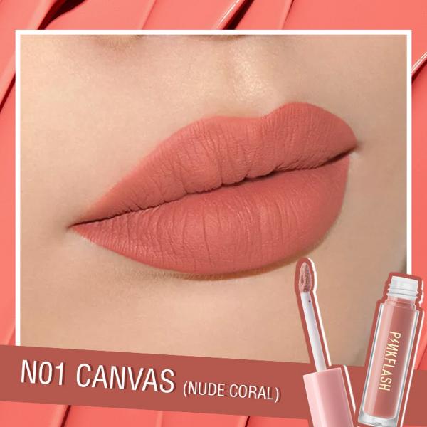 Pinkflash Soft Matte Liquid Lipstick - Waterproof, Moisturizing, Highly Pigmented in 14 Shades
