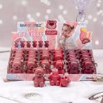 Gloss Texture Lip Glaze with Velvet Lip Bear Keychain - Long Lasting Lipstick for Women and Girls