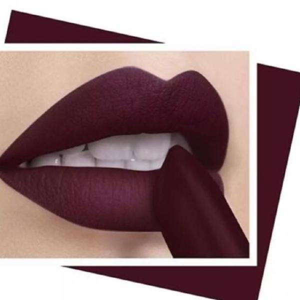 Dark Maroon Lipstick - High Pigment Matte Finish Lip Color