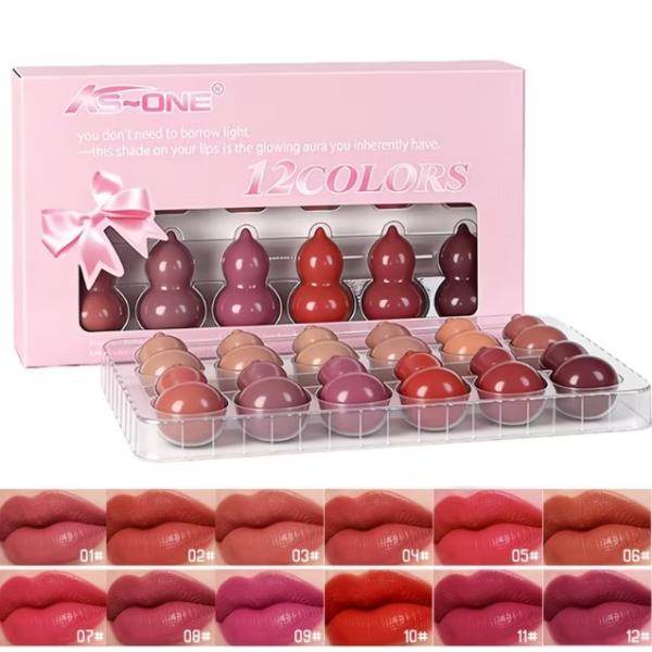 Tijarat Online Mini Matte Lipstick Capsule Set – 9/12/18 Vibrant Colors with Waterproof and Sweat-Resistant Formula