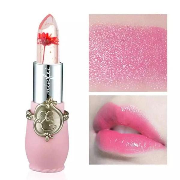 Transparent Color-Changing Flower Jelly Lipstick - High Quality