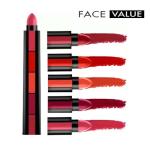 Renée FAB 5 5-In-1 Waterproof Velvet Matte Lipstick Stick - Long-Lasting, Multi-Shade Compact