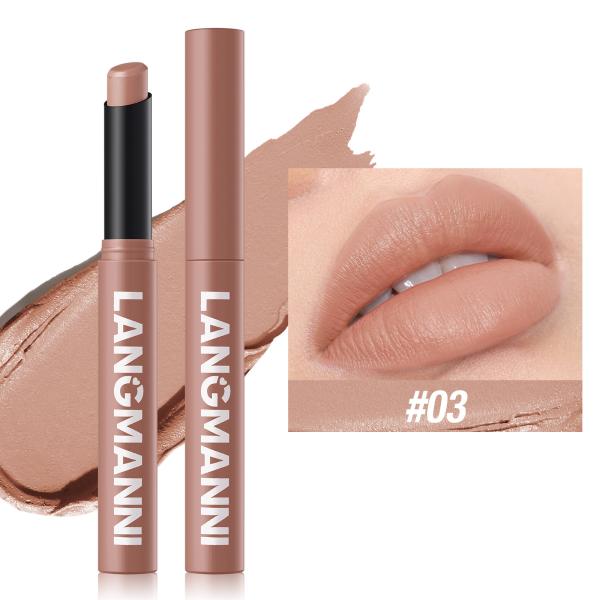 Velvet Matte Lipstick with Hydrating Formula - Waterproof, Long-Lasting & Highly Pigmented Lip Color - 12 Shades