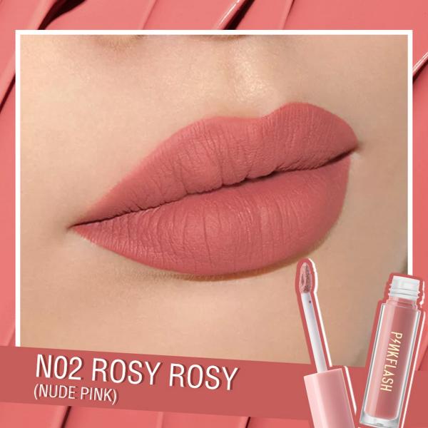 Pinkflash Soft Matte Liquid Lipstick - Waterproof, Moisturizing, Highly Pigmented in 14 Shades