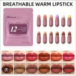 Mini Beauty Pods with 12 Shades in One Pouch - Thermochromic, Moisturizing Lip Tint Capsules with Starry Packaging