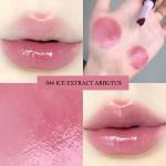 Gege Bear Heart-Shaped Moisturizing Lip Gloss & Solid Lipstick Set - 6 Shades with Vibrant Color and Hydration