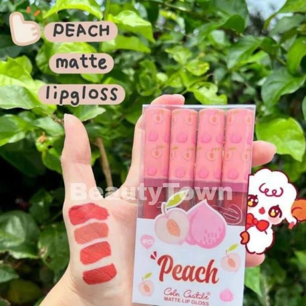 Color Castile Matte Lip Gloss 4-Pack - Long-Lasting, Waterproof, Smudge-Proof