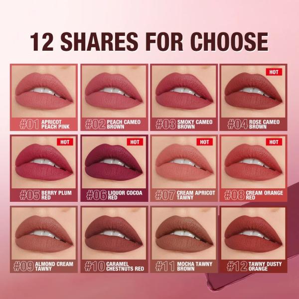 O.TWO.O Heavy Mist Velvet Lipgloss - Rich Color, Hydrating Velvet Finish