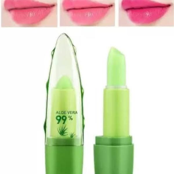 Aloe Vera Color Changing Lipstick – 24 Hour Moisturizing Temperature Sensitive Lip Gloss & Lip Balm