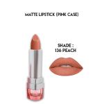 Glamorous Face Matte Lipstick with Vitamin E & Aloe Vera - Pink Case