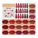 18-Piece Mini Capsule Lipstick Set - 18 Vibrant Colors, Matte Velvet Finish, Waterproof and Long-Lasting