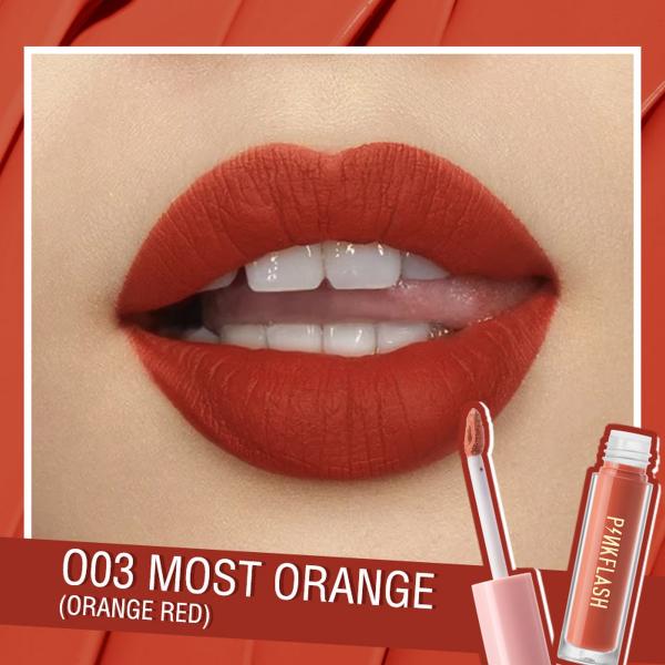 Pinkflash Soft Matte Liquid Lipstick - Waterproof, Moisturizing, Highly Pigmented in 14 Shades