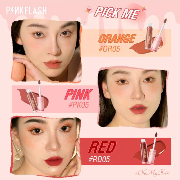 Pinkflash Soft Matte Liquid Lipstick - Waterproof, Moisturizing, Highly Pigmented in 14 Shades
