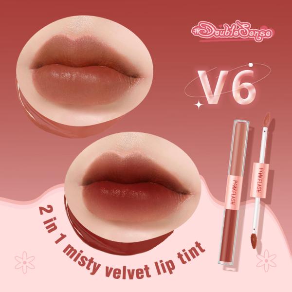 PinkFlash Duo 2-in-1 Liquid Matte Lipstick with Misty Effect PF-L13