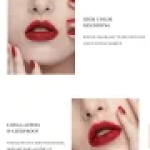 Set of 5 Mini Pen-Style Matte Lipsticks - Waterproof, Long-Lasting, Non-Stick Cup Formula for Girls & Women