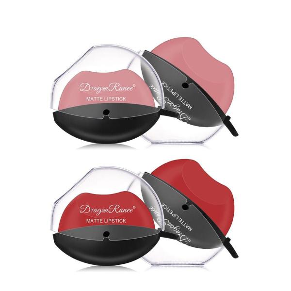 Lazy Lip Matte Lipstick by Dragon Ranee – Waterproof Long-Lasting Lip Color, Portable Design