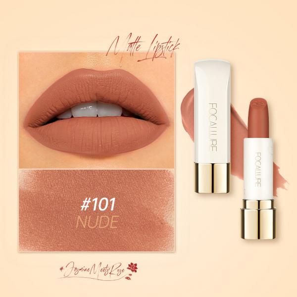 FA 203 Focallure Natural Matte Velvet Lipstick with Rose Jasmine Oil