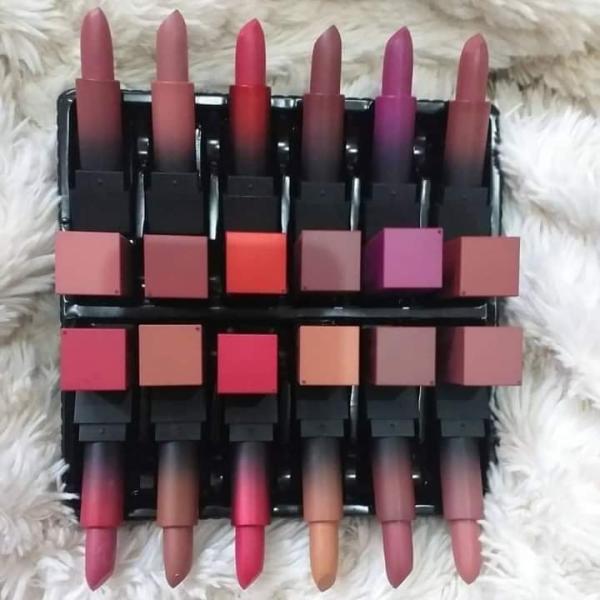 SUBI Matte Lipstick Pack of 6 & 12 Multicolor Shades Including Red, Pink, Brown