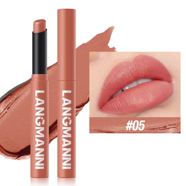 Velvet Matte Lipstick with Hydrating Formula - Waterproof, Long-Lasting & Highly Pigmented Lip Color - 12 Shades