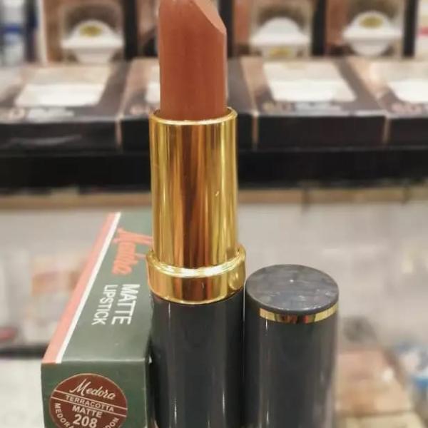 Medora Matte Lipstick Shade 208 Terracotta – Rich Earthy Brown, Velvety Finish
