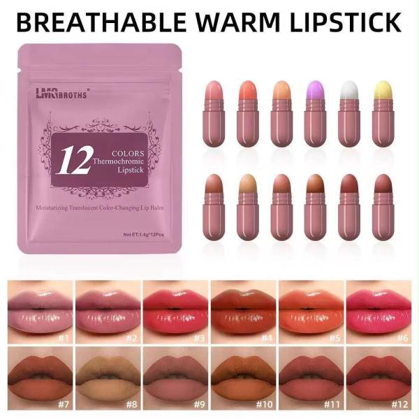 Mini Matte Lipstick Set - Portable Capsules with Vibrant Long-Lasting Colors