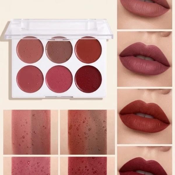 Matte Lipstick Palette with 12 Nude and Pink Shades – Professional, Long-Lasting, Highly Pigmented Lip Makeup Kit for Women