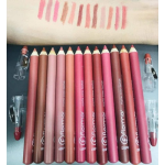 Pack of 6 or 12 Nude Matte Waterproof Lip Liner Pencils in Dark Shades