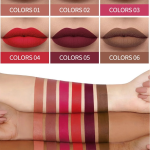 6Pcs Nude Liquid Velvet Matte Lipstick Set – Long-Lasting Waterproof Lip Gloss Kit for Women