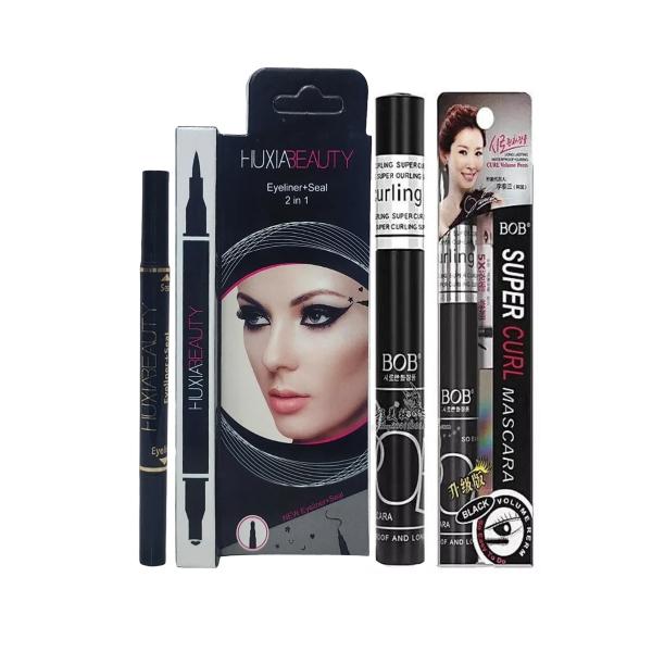 BOB Super Curl Waterproof Black Mascara with Volume, Lengthening and Smudge-Resistant Formula