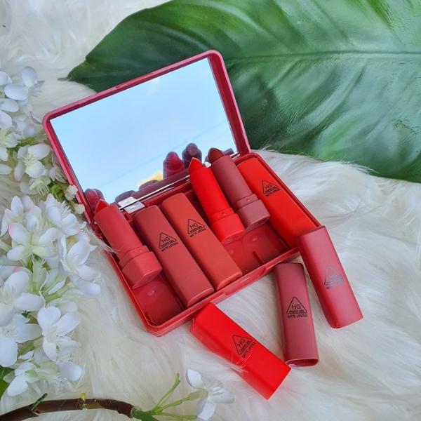 Hengfang 6 in 1 Matte Lipstick Set - Waterproof Six-Color Lip Kit