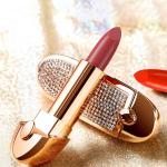 Hengfeng Diamond Radiance Matte Lipstick with Built-In Mirror - Long-Wear Velvet Finish