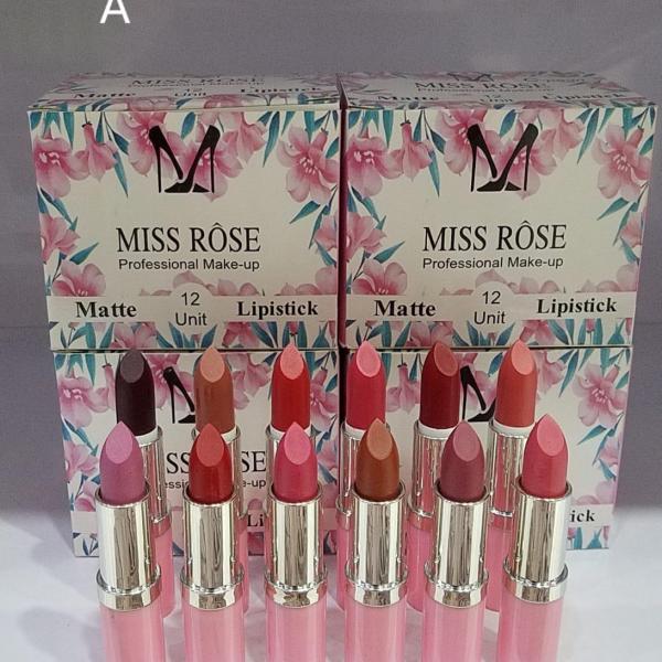 Matte Lipstick Set - Pack of 12 Multicolor Shades in Compact Box