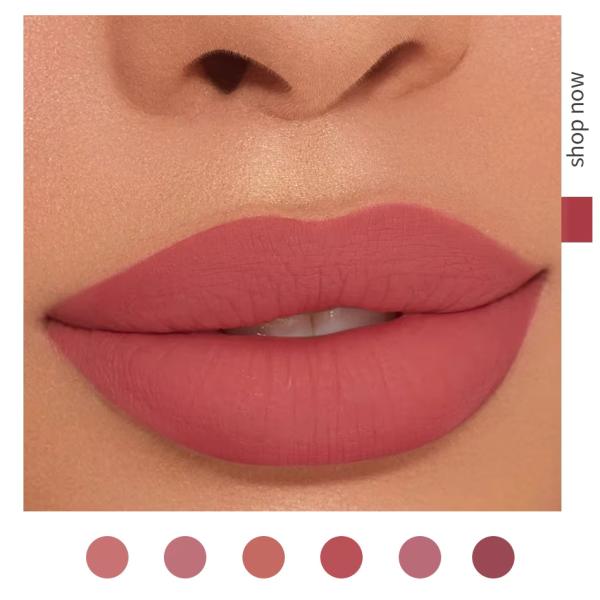 Handaiyan 6-Piece Lip Gloss Set - Velvet Moisturizing Waterproof Matte Lipstick Kit with Non-Stick Formula