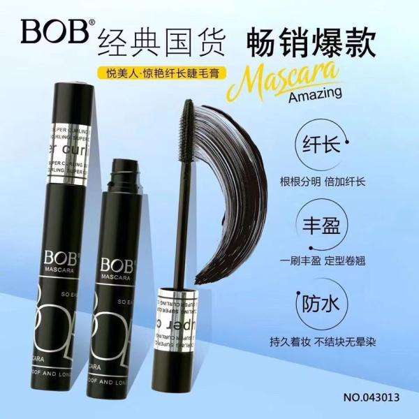 BOB Super Curl Waterproof Black Mascara with Volume, Lengthening and Smudge-Resistant Formula