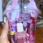 Girly Gift Cup Set with Lip Gloss, Lip Oil, Perfume & Hair Accessories for Girls and Women