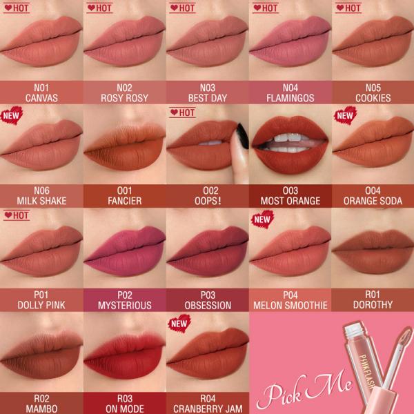 Pinkflash Soft Matte Liquid Lipstick - Waterproof, Moisturizing, Highly Pigmented in 14 Shades