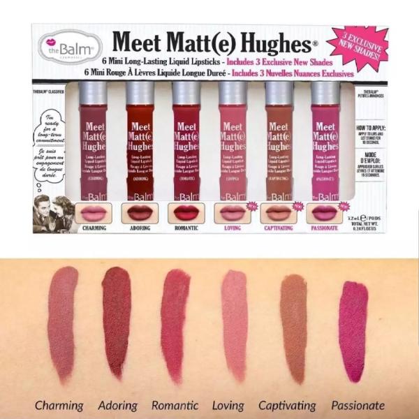 Matte Liquid Lipsticks and Lip Gloss Set - 6 Piece Glossy Matte Lip Colors
