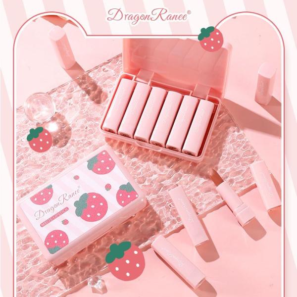 Dragon Ranee Colourme Mini Lipstick Set - 6 Matte Shades, Waterproof and Sweatproof