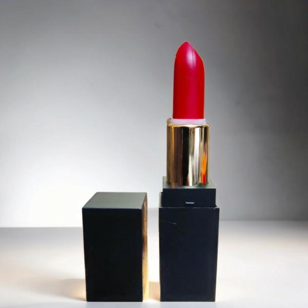 Hot Red Lipstick with Rich Pigment and Matte Finish