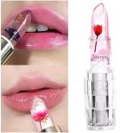 Magic Temperature Color Changing Lipstick 6-Pack with Real Flower in Transparent Jelly Balm