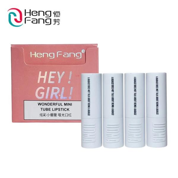 Heng Fang Hey Girl! Mini Lipstick Set of 4 Shades - Matte Finish, Long Lasting