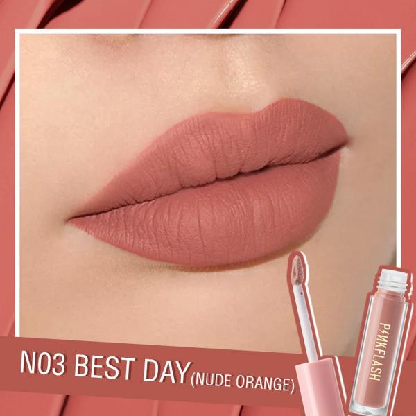 Pinkflash Soft Matte Liquid Lipstick - Waterproof, Moisturizing, Highly Pigmented in 14 Shades
