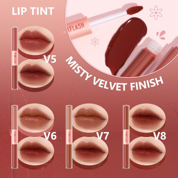 PinkFlash Duo 2-in-1 Liquid Matte Lipstick with Misty Effect PF-L13