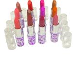 Matte Lipstick Pack of 12 Vibrant Waterproof Colors - Long-Lasting & Moisturizing